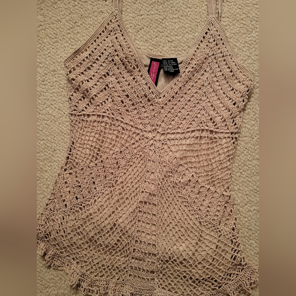 Cami knit top cream